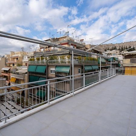 Athens Hideout Apt, Big Rooftop With City Viewアパートメント エクステリア 写真