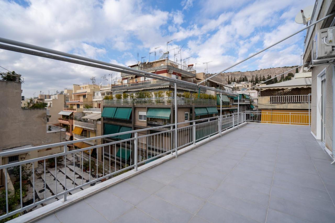 Athens Hideout Apt, Big Rooftop With City Viewアパートメント エクステリア 写真
