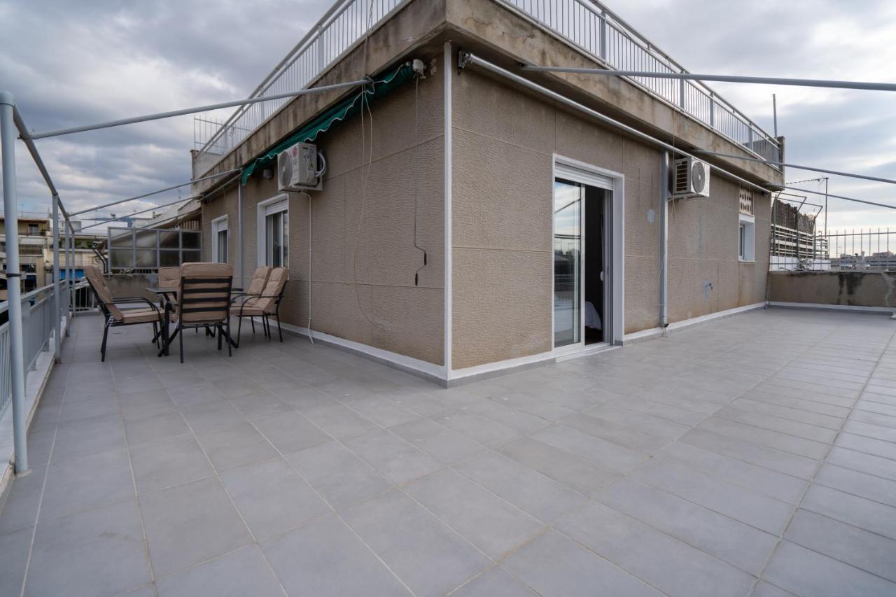 Athens Hideout Apt, Big Rooftop With City Viewアパートメント エクステリア 写真