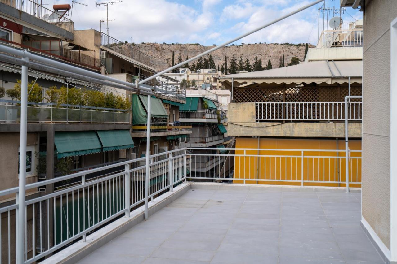Athens Hideout Apt, Big Rooftop With City Viewアパートメント エクステリア 写真