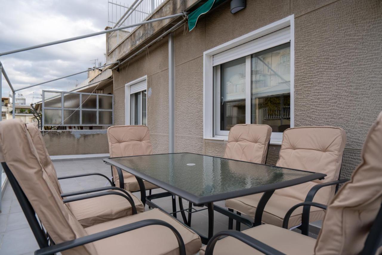 Athens Hideout Apt, Big Rooftop With City Viewアパートメント エクステリア 写真