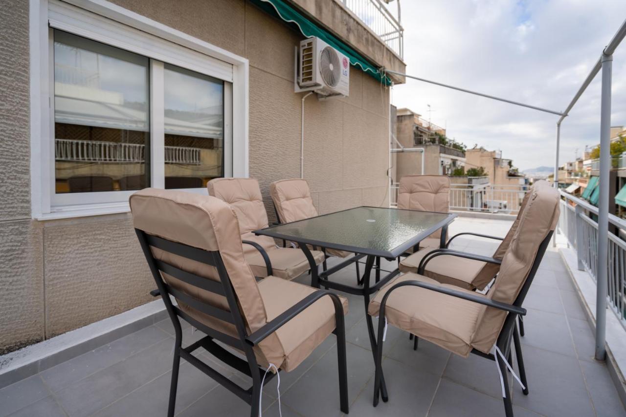 Athens Hideout Apt, Big Rooftop With City Viewアパートメント エクステリア 写真
