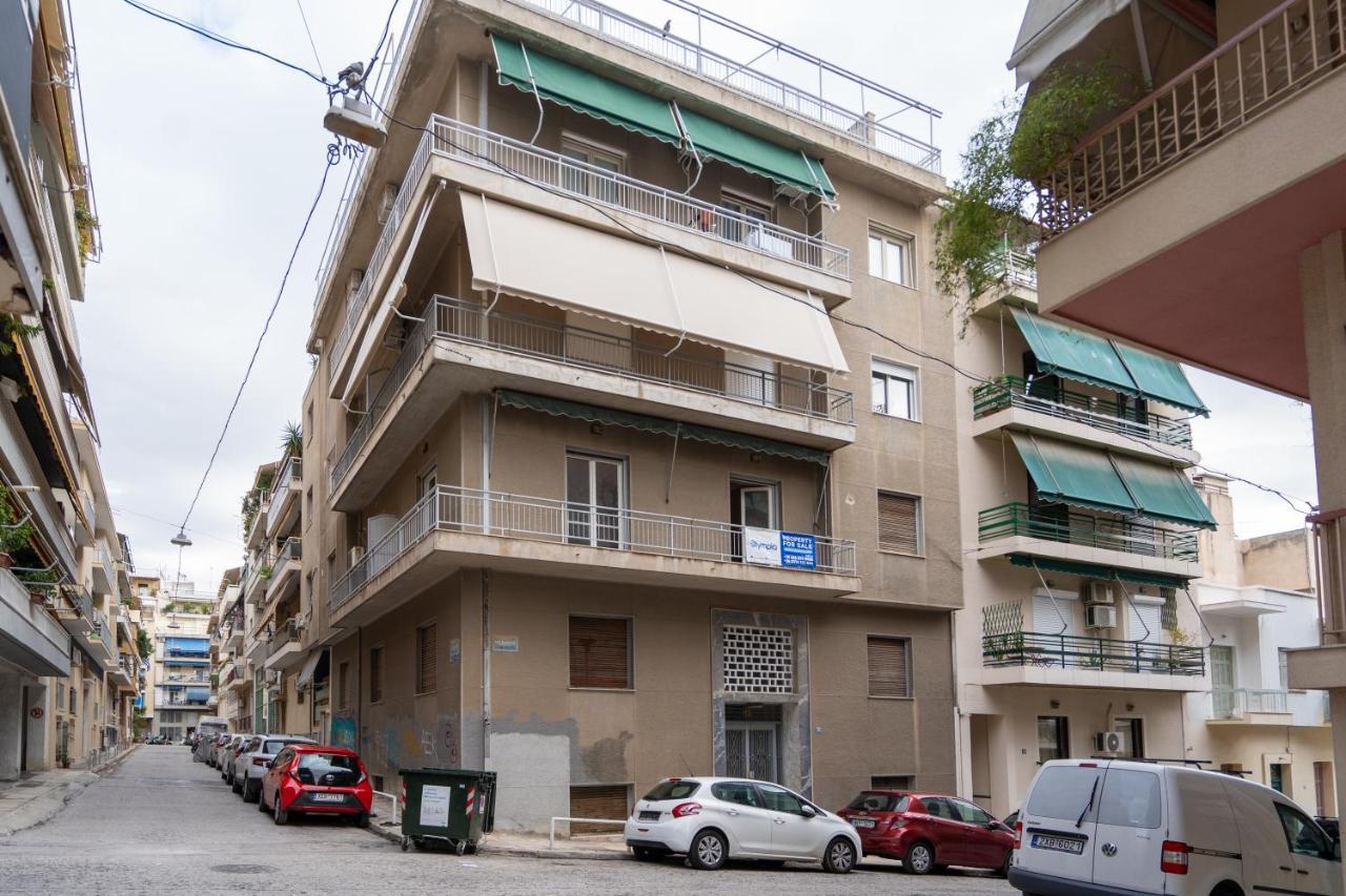 Athens Hideout Apt, Big Rooftop With City Viewアパートメント エクステリア 写真