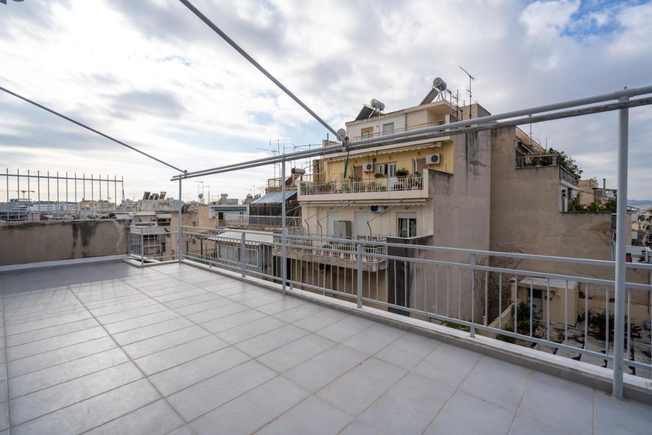 Athens Hideout Apt, Big Rooftop With City Viewアパートメント エクステリア 写真